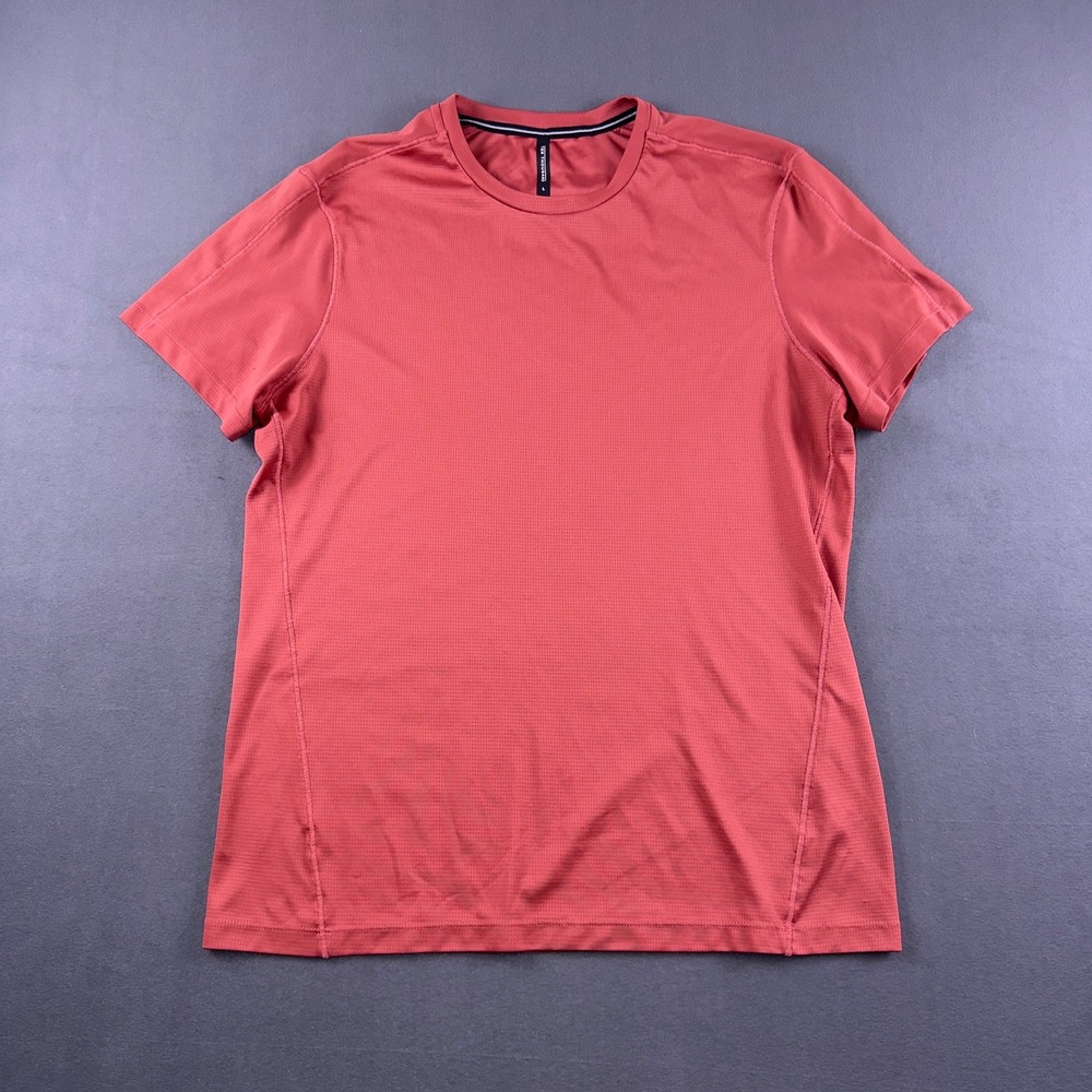 Ten Thousand Mens Lightweight Training Shirt Red TTKT012 Microfiber Eyelet L